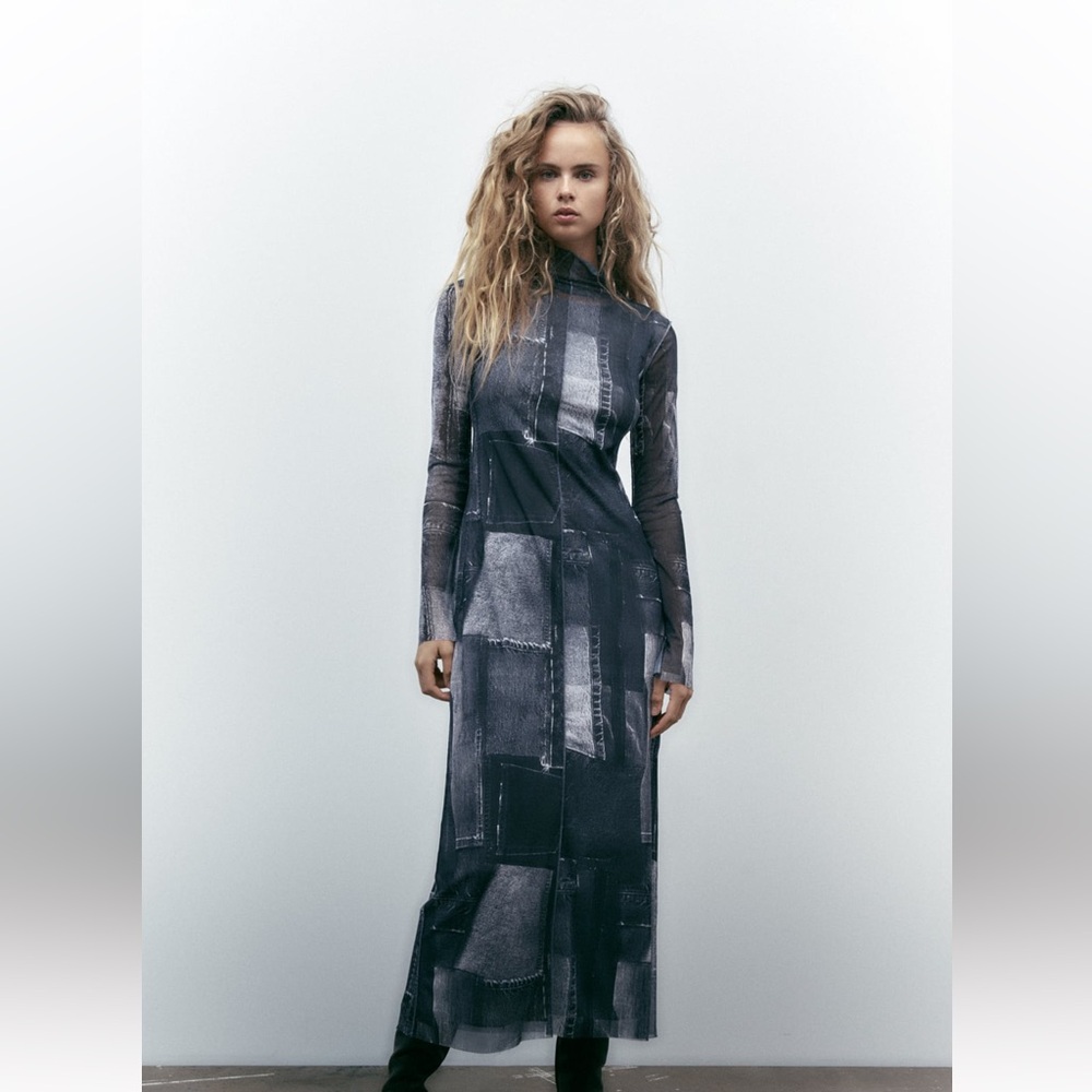 Zara patchwork dress